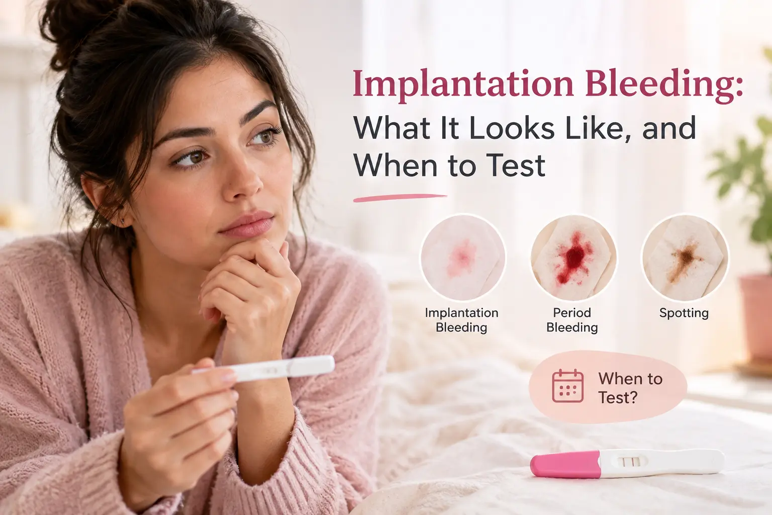 Implantation Bleeding: What It Looks Like, and When to Test